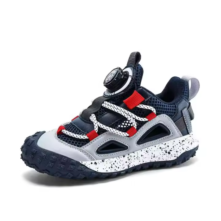 Nuevas sandalias para niños 2025, corte deportivo, ligeras, transpirables, de encaje rápido, marca para zapatos deportivos para caminar para niñas y niños - 1
