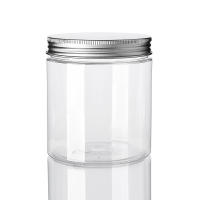 20 piezas de plástico transparente para almacenamiento de mascotas, tarro vacío con tapas de aluminio doradas y plateadas, contenedor de cosméticos para crema facial, suministros para el hogar, 250ml - details 1