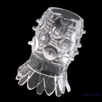 Anillo retardante de cristal en forma de piña para hombre, juguetes sexuales para agrandar el pene, bloqueo de eyaculación retardada, 2 unidades - details 4
