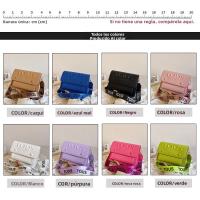 Bolso sencillo con estilo de oso español para mujer, bolso de hombro tipo bandolera versátil a la moda de seda color melocotón - details 2