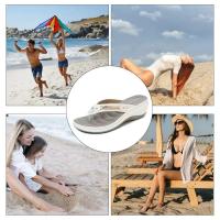 Zapatillas de mujer Nueva moda Sandalias antideslizantes Sandalias de playa para mujer Chanclas de ocio al aire libre con punta abierta - details 2