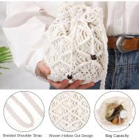 Bolso de Playa de Crochet Mini Bolso de Mano Hecho a Mano para el Verano Cierre con Cordón - details 3