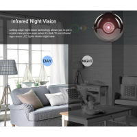 Cámara de Seguridad Inteligente HD Mini Cámara IP con Visión Nocturna Infrarroja - details 2