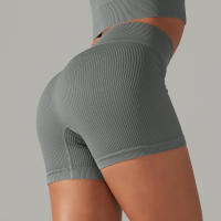 Hamidou-pantalones cortos deportivos para mujer, mallas transpirables de cintura alta para Yoga, correr, ciclismo, entrenamiento, gimnasio, Verano - details 16