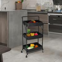 Carro de cocina de 3 niveles