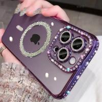 Funda transparente de diamante cristalino para iPhone 16,Compatible con MagSafe - details 23
