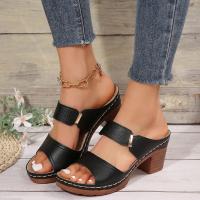 Zapatillas de verano para mujer, zapatos de tacón alto. - details 2