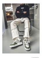 Nuevos zapatos deportivos informales de gran tamaño para hombre con suela gruesa y panel elevado, tallas 39-48 - details 12