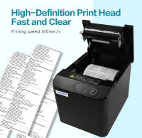 Xprinter-Impresora térmica XP-T80Q Mini, máquina de impresión de recibos y facturas de 80MM, con cortador automático, USB, interfaz Ethernet/USB, para supermercado - details 4