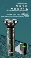 Kemei km-2808 Full Body Ipx7 Waterproof Multifunctional Three-blade Head Floating Detachable Electric Shaver - details 5