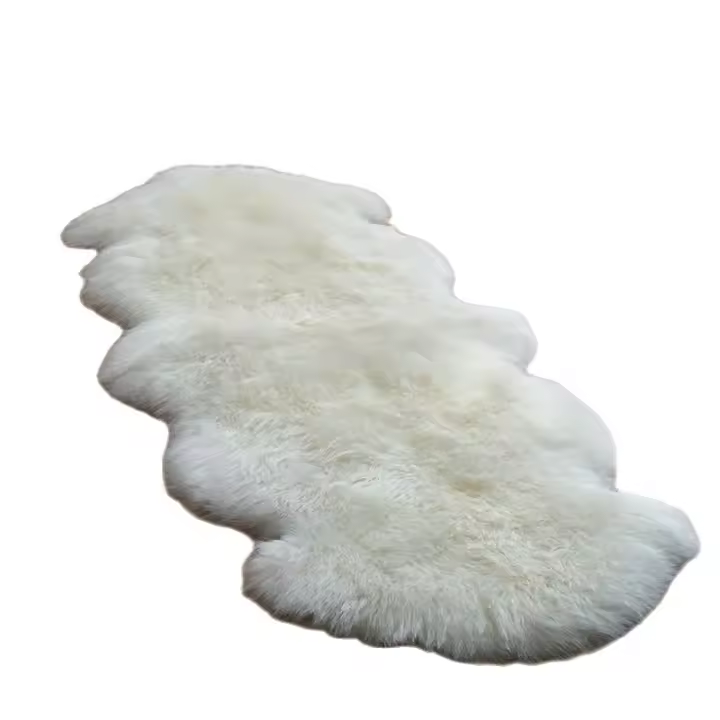 Alfombras de piel de oveja sintética Súper suaves y esponjosas, alfombra de felpa para dormitorio de alta densidad, piso, sofá, sala de estar, corredor - 1