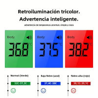 Termómetro digital sin contacto para niños y adultos, alarma de temperatura, positivo, interior, infrarrojos, multideporte, termómetro de pistola de temperatura, medición de temperatura portátil, termómetro de infrarrojos - details 3