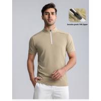 Verano polo de los hombres de deportes casuales de hielo fresco tejido de manga corta transpirable adecuado para la aptitud polo elástico - details 0