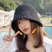 Sombrero de Playa de Paja con Dobladillo Ancho Sombrero de Verano Floppy para Mujeres - details 16