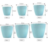 Macetas de cerámica de colores modernas para vivero de jardín, macetas de plástico para plantas de interior - details 3