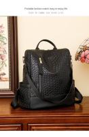 Mochilas de patrón tejidas de cuero suave para bolsos de moda para mujeres y mochilas de gran capacidad para mujeres - details 26