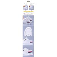 Zapatillas de malla para mujer, zapatos informales transpirables, ahuecados, versátiles, para exteriores, color blanco - details 1