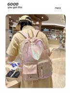 Mochila coreana de gran capacidad para estudiantes de secundaria y universidad, nueva mochila láser versátil de estilo japonés - details 6