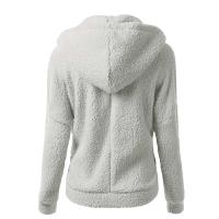 Sudadera con Capucha de Peluche para Mujer Ouwu Moda de Color Sólido, Ajuste Suelto, Estilo Tendencia 2024 - details 15