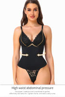 Body adelgazante sin costuras para mujer, camisola moldeadora de compresión, Tanga de entrepierna abierta, ropa interior moldeadora de cuerpo completo, cinturón de entrenamiento de cintura - details 2