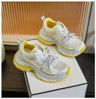 Zapatos de papá de cuero inferior de película de succión nuevos zapatos deportivos de aumento de suela gruesa zapatos de mujer transpirables de malla casual - details 22