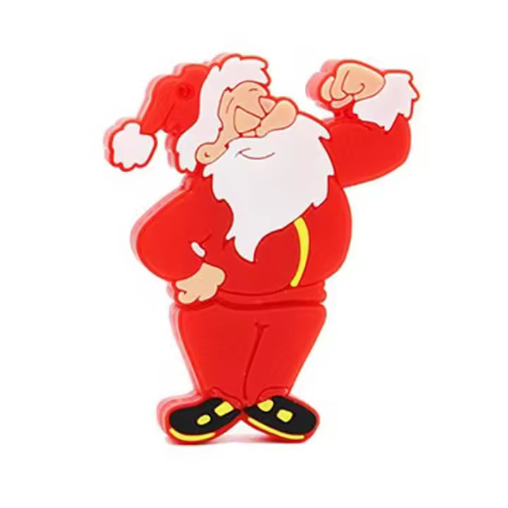 Regalo de Navidad Unidad Flash USB 64GB Santa Claus Pen Drive 32GB Calcetines de Navidad Memory Stick Regalos creativos para niños Pendrive - 1