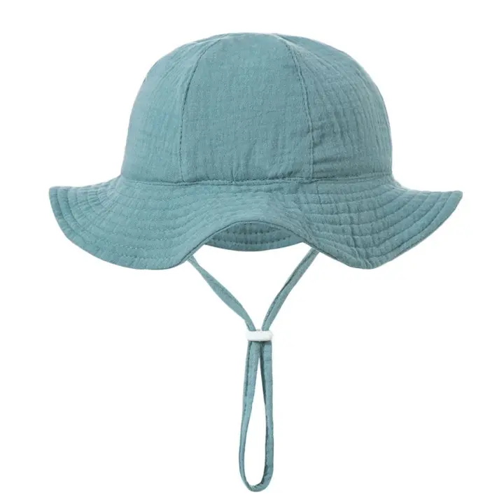 Sombrero de cubo con protección UV para niños, sombrero de playa, gorra de Panamá, gorra de sol - 1