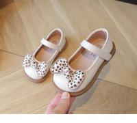 Zapatos de cuero antideslizantes para niñas, zapatos versátiles de princesa con lazo, fondo suave, moda de estilo coreano, Otoño, 2024 - details 3