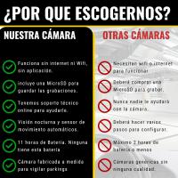 Minicámara de Espía Oculta, Funciona sin Internet, Cámara de Vigilancia HD con Visión Nocturna y Detección de Movimiento para Coche, 11 Horas de Batería, Cámara Espía sin Wifi - details 4