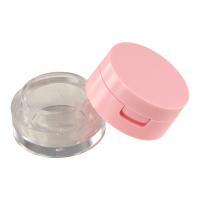 Mini tarro de polvo suelto ligero, contenedor de cosméticos portátil de plástico, espejo con tamiz, estuche vacío para polvo para mujer - details 5