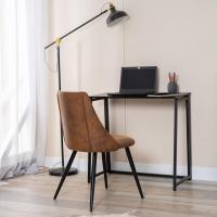 Juego de 2 Sillas de Comedor Vintage Sillón Tapizado en Gamuza con Patas Metálicas para Cocina Salón - details 5