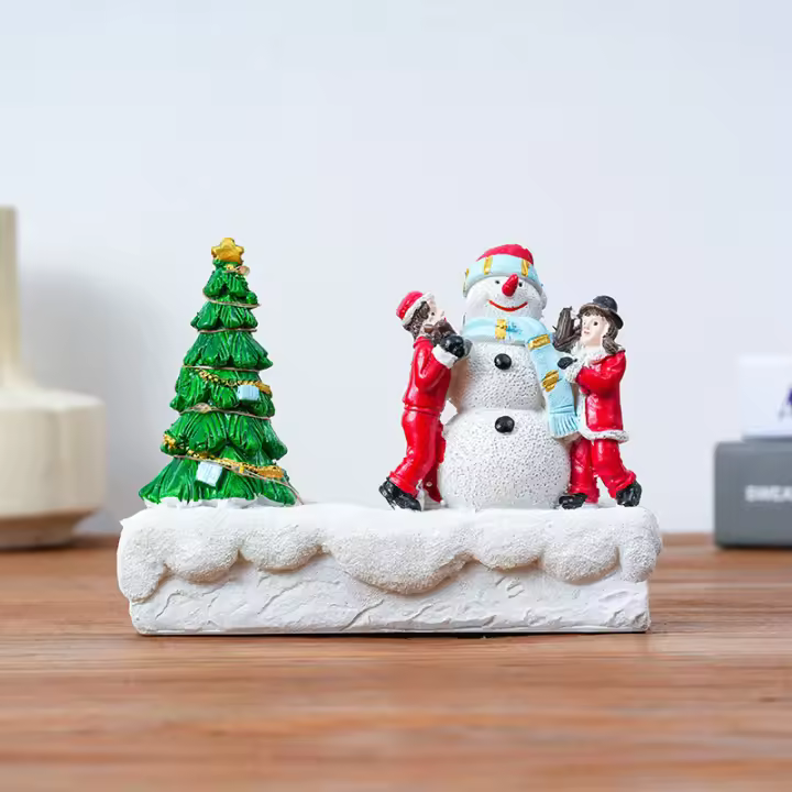 Luz de noche de Navidad de explosión creativa, decoración de pared de vela para habitación de niños, adorno de artesanía de resina creativa - 1
