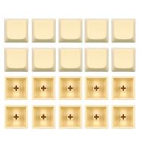 Teclas PBT en blanco para teclado mecánico, instalación de teclas de perfil 1U XDA, 20 piezas, envío directo - details 13