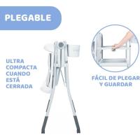 Bebé Ergonómica con Patas y Cambiador con Acolchado y Suave Reductor, Altura Regulable, Cierre Compacto, Organizador, 2 Ruedas, Máx. 11 Kg, Color Gris (Puntos), 1 Unidad - details 6