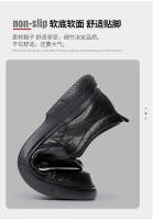 Nuevos zapatos de cuero para hombres zapatos de cuero casuales transpirables de negocios de un pedal - details 12
