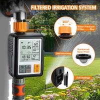 Temporizador de riego automático para jardín, manguera con retardo de lluvia, bloqueo infantil, impermeable IP65, pantalla LCD grande Ga - details 3
