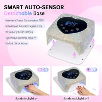Lámpara Led UV profesional recargable con elementos de diamantes, secado de Gel para esmalte de uñas, herramientas de manicura - details 4