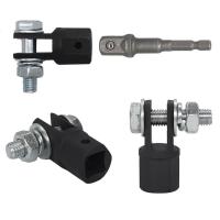 Útil adaptador Jack de 1/2 pulgadas, adaptador de acero resistente a impactos, adaptador de herramienta de llave, adaptadores de taladro de doble orificio - details 6