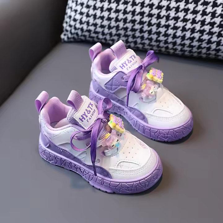 2-6 años de edad bebé princesa zapatos antideslizante suela suave medio de los niños zapatos casuales - 1