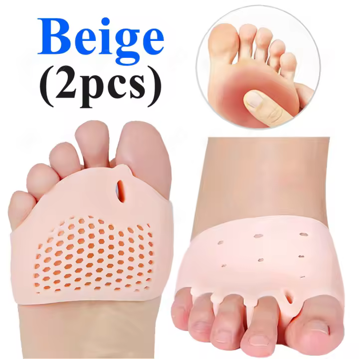 EiD-almohadillas de silicona para el antepié, almohadillas metatarsianas para aliviar el dolor, ortésicas, masaje de pies, Protector antideslizante, cojín elástico de tacón alto, cuidado de los pies - 1