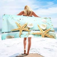 Toallas de baño sin arena de concha, toalla de Spa de playa, suave, absorbente, de gran tamaño, de secado rápido para piscina - details 4