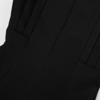Traje negro elegante estilo maduro vestido acampanado moda mujer Otoño Invierno nueva colección - details 22