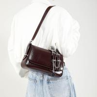 Bolso Cruzado Retro de Cadena Monedero de Antiguo Estilo para Mujeres con Múltiples Compartimentos, Cierre Magnético, Forro de Poliéster, Bolso Cruzado Casual Negro/Marrón/Blanco/Rojo/Café - details 5