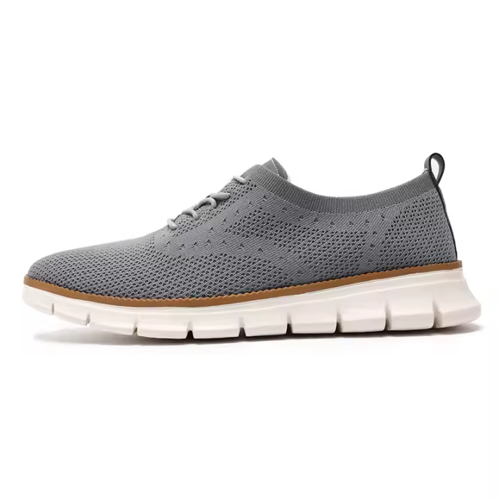 Zapatillas de deporte de malla para hombre Oxfords con cordones, ligeras, informales, zapatos para caminar a la moda - 1
