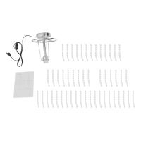 Lámpara de mesa de cristal, mesita de noche con interruptor de botón para estudios, salas de estar, dormitorios, salas de comedor, estándar de la UE - details 6