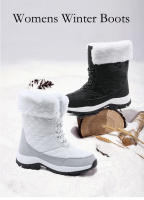 Botas de nieve para mujer, botines cálidos de felpa para exteriores, impermeables, antideslizantes, Zapatillas altas de Trekking, de algodón, Invierno - details 2