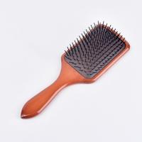 Peine de madera para masaje, aguja de nailon, antiestático, cojín de aire, 1 unidad - details 2
