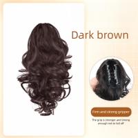 Extensiones de cola de caballo, Clip de garra, peluca de cola de caballo, Clip en Natural, corto, ondulado, rizado, cola de caballo falsa y esponjosa, postizo para uso diario - details 7