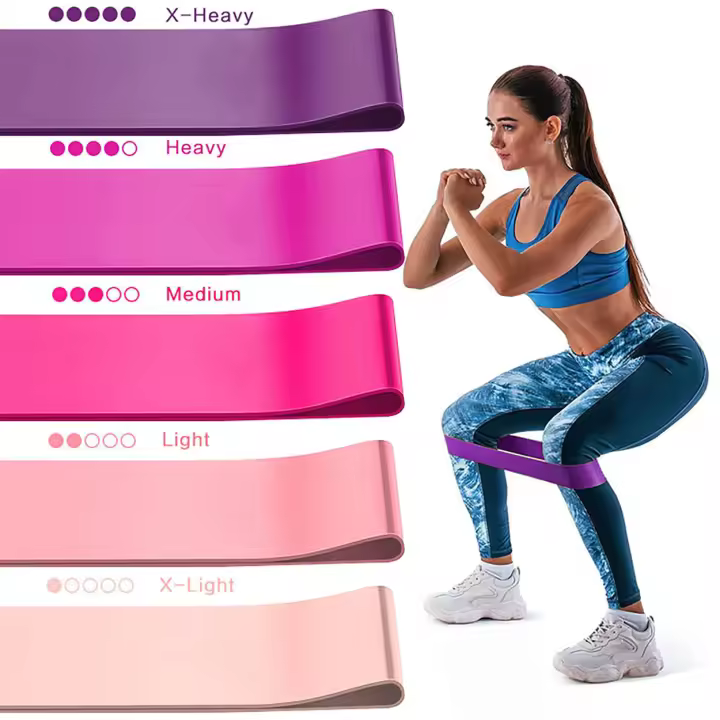 Bands de Resistencia de TPE Ejercicio Stackable para Fitness, Terapia Física, Yoga - 1