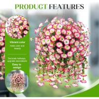 2 Piezas De Flores Artificiales Colgantes Para Exteriores, Plantas De Vid Larga, Eucalipto De Gloria Matutina, Verde De Imitación Realista Para Interior, Exterior, Patio, Porche, Jardín, Decoración De Primavera - details 3